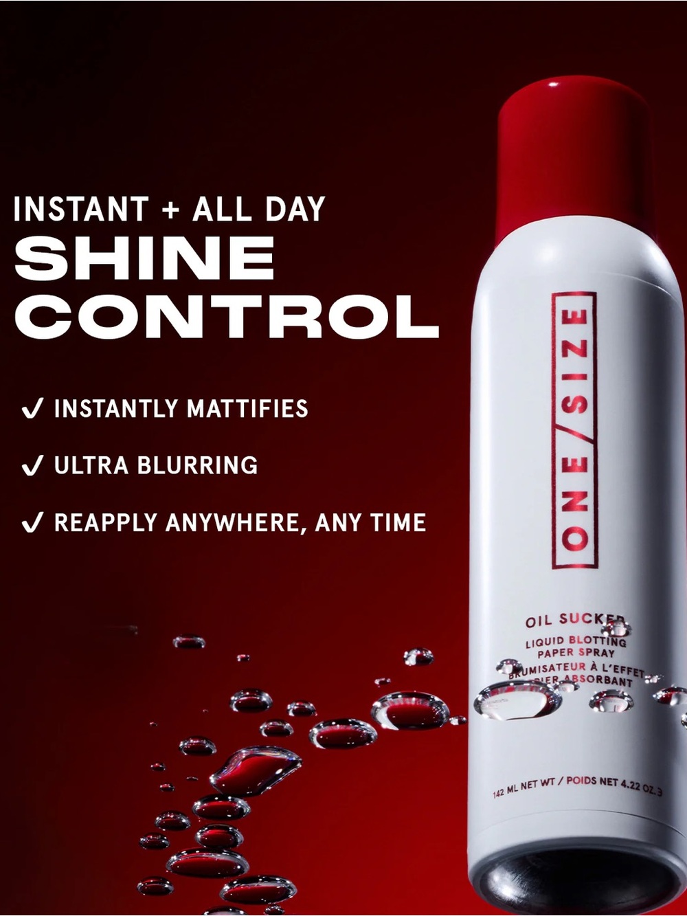 OIL SUCKER Liquid Blotting Paper Spray